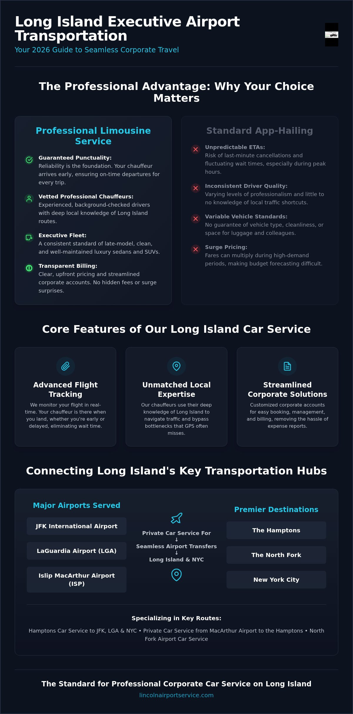 Corporate Car Service Long Island: The 2026 Executive Logistics Guide